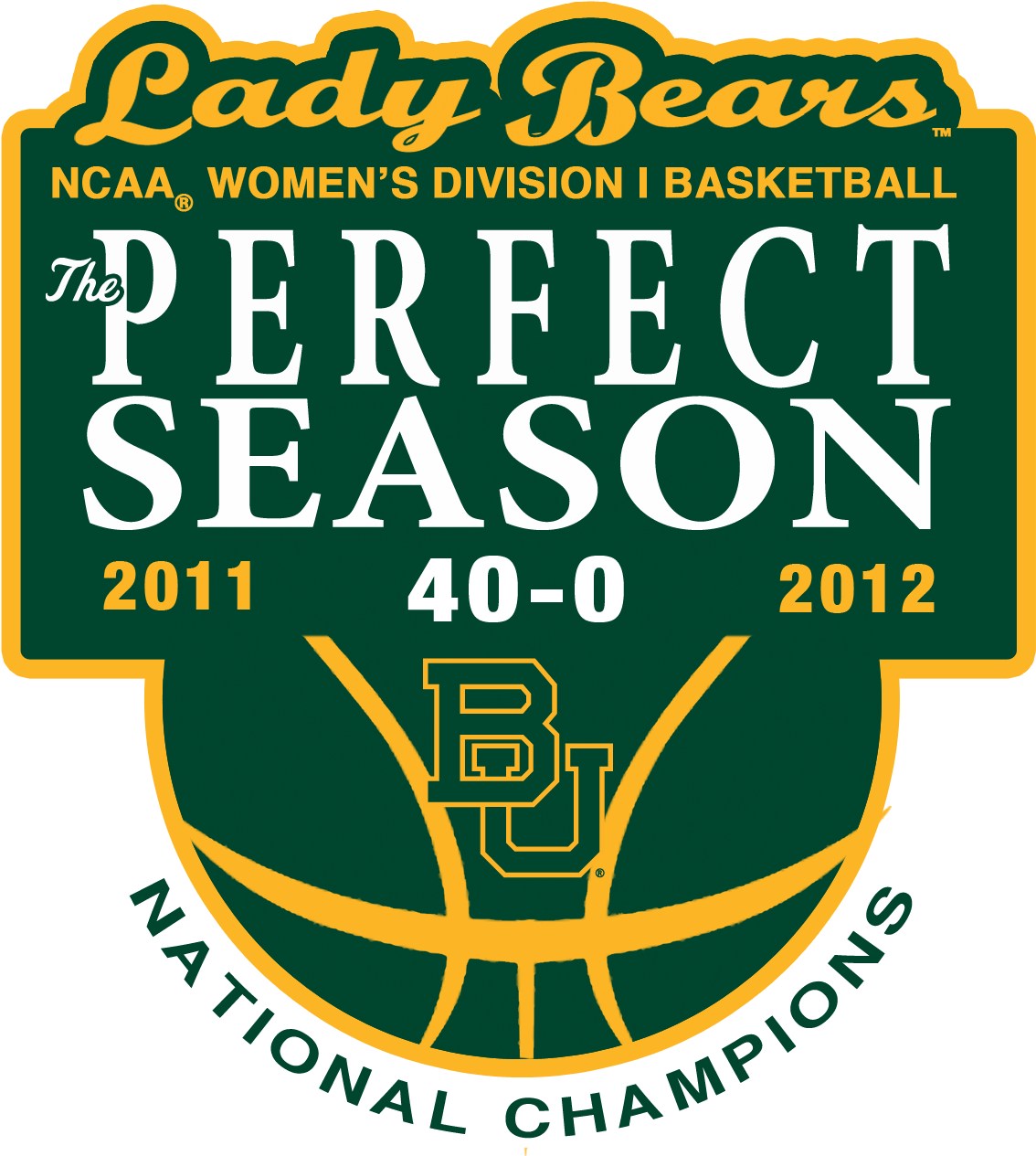 Baylor Perfect Season Logo 1,261×1,338 Pixels National - Fan Creations Ncaa All I Need Is Football Family And (1261x1338), Png Download