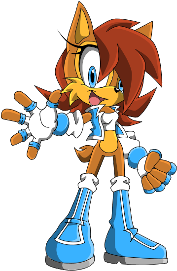 Sonic Team Sally By Karlight Kera Gatchi - Cartoon (566x844), Png Download