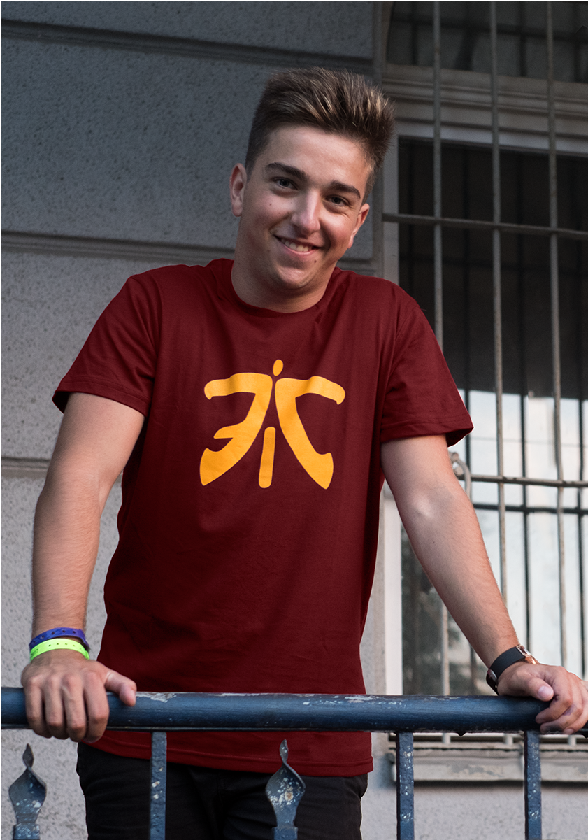 Fnatic Ess Logo Tee, Dark Red (1600x1200), Png Download