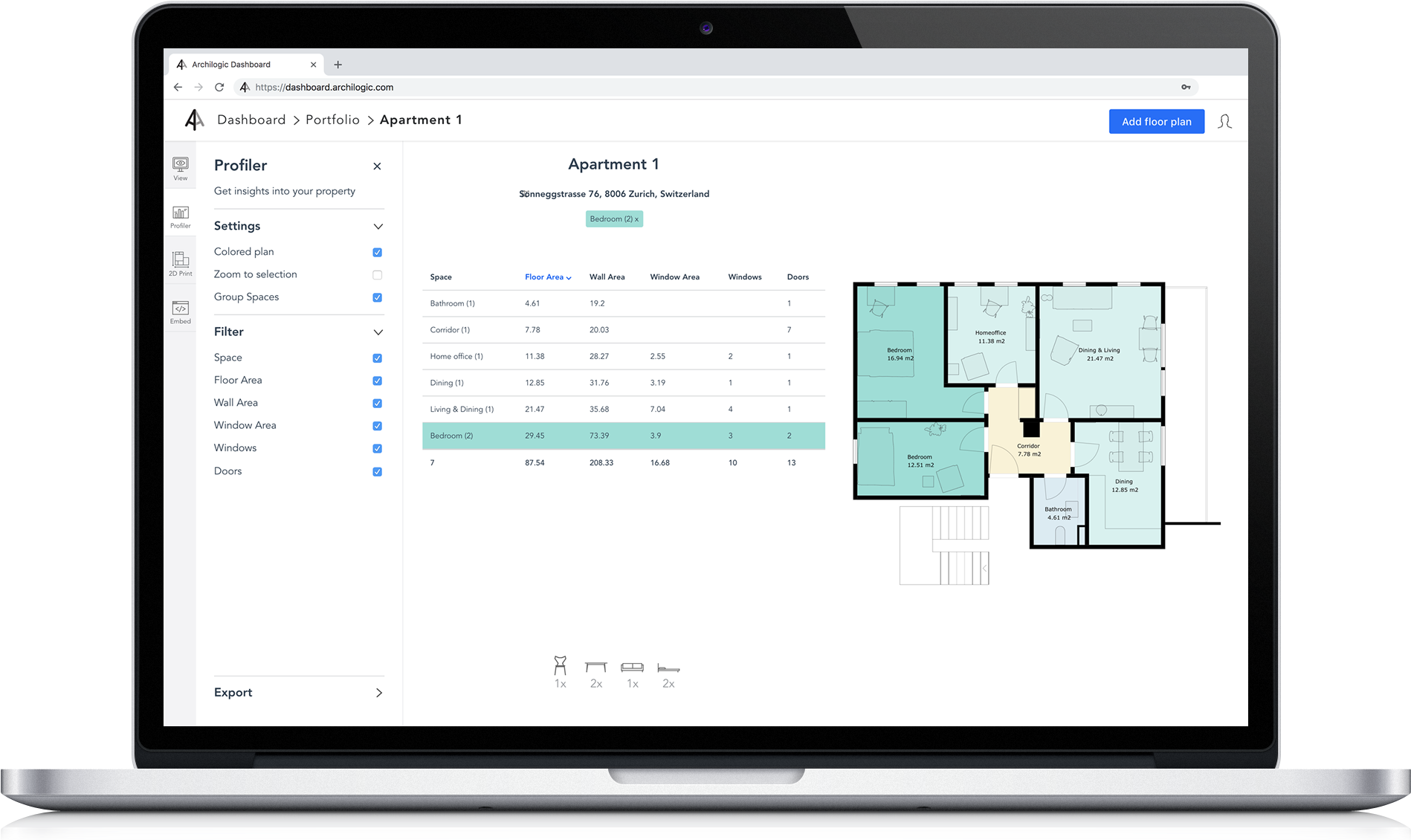 Custom 2d Floorplan - Operating System (2288x1440), Png Download