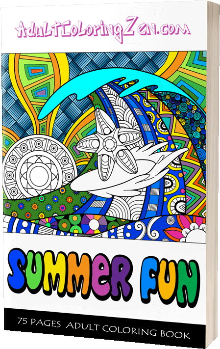 Summer Fun Coloring Book - Book (500x754), Png Download