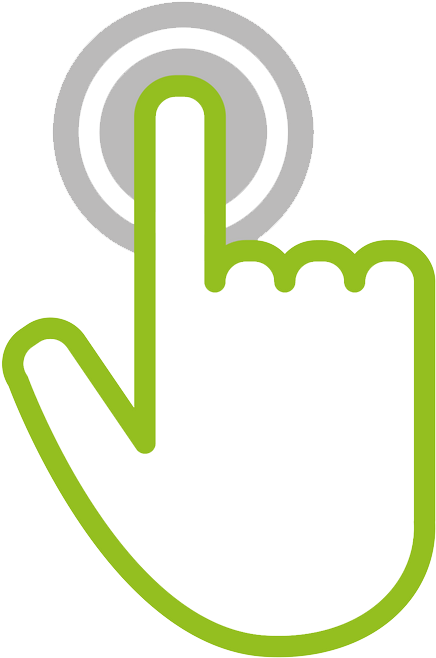 Cursor - Hand Touch Icon (800x800), Png Download