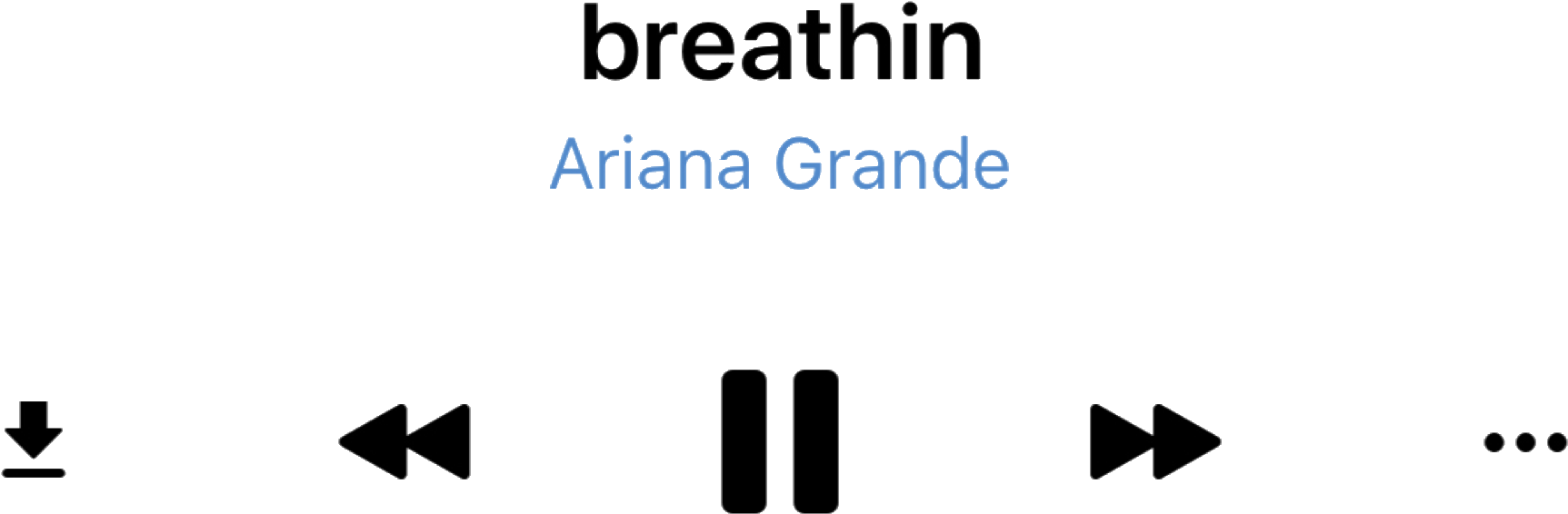 Report Abuse - Ariana Grande Breathin Png (2048x805), Png Download