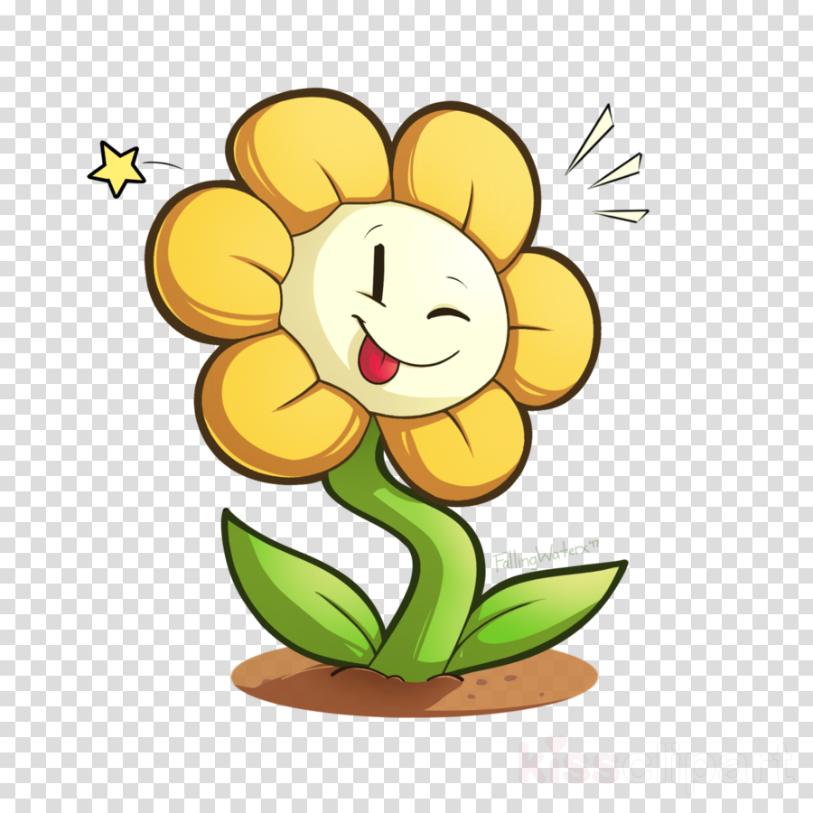 Undertale Flowey Clipart Undertale Flowey Drawing - Undertale Flowey Kawaii (900x900), Png Download