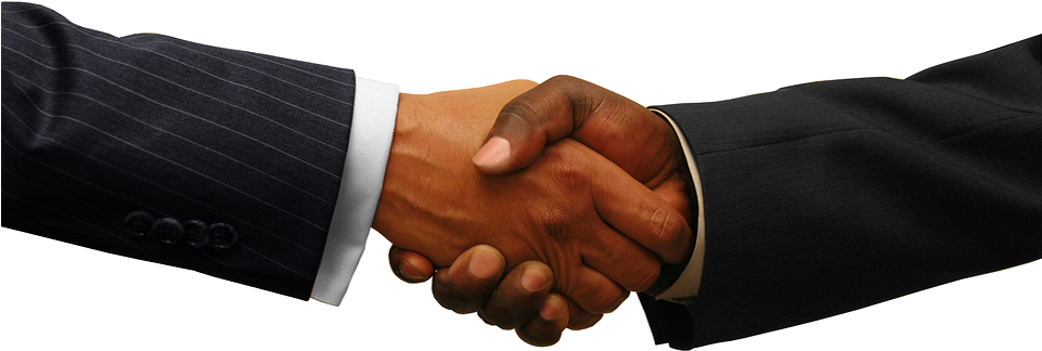 Hands - African American Handshake Png (960x350), Png Download