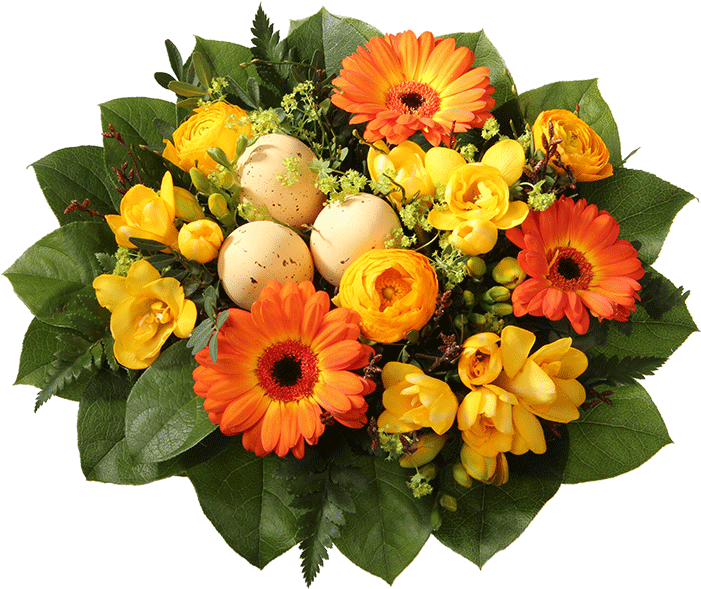 Blumenstrauß Happy Easter - Easter (700x700), Png Download
