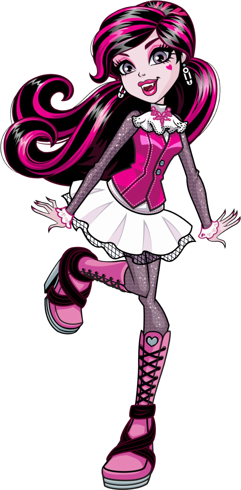 New Profile Art High E, Monster Art, Love Monster, - Draculaura Monster High Artwork (847x1703), Png Download