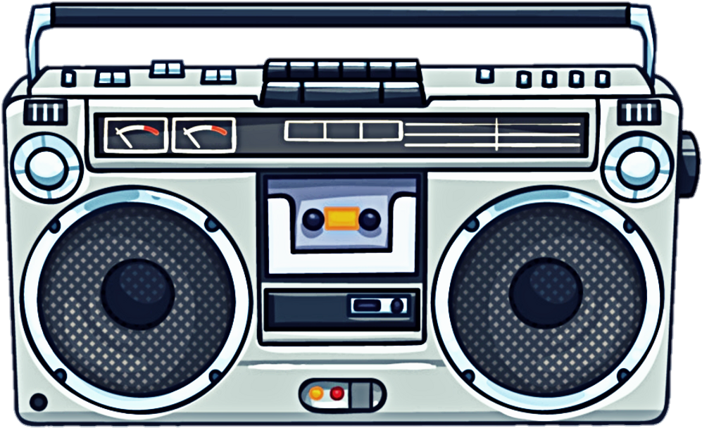 Radio Cassette Boombox Radio Radiocassette - Cassette Tape (1024x1024), Png Download