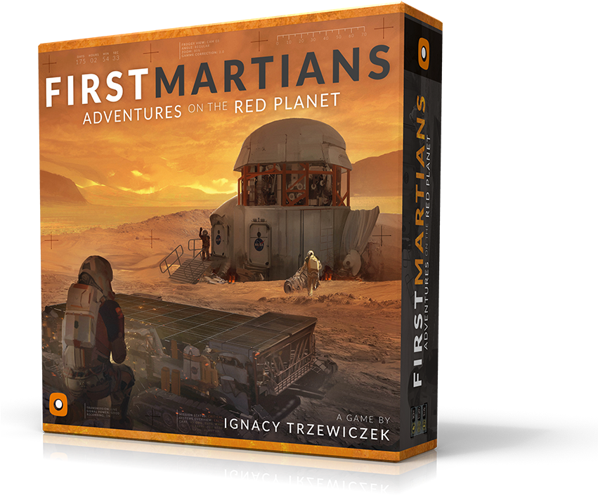 Built On The Core Of The Award-winning Robinson Crusoe - Portal Games First Martians: Adventures On The Red (850x832), Png Download