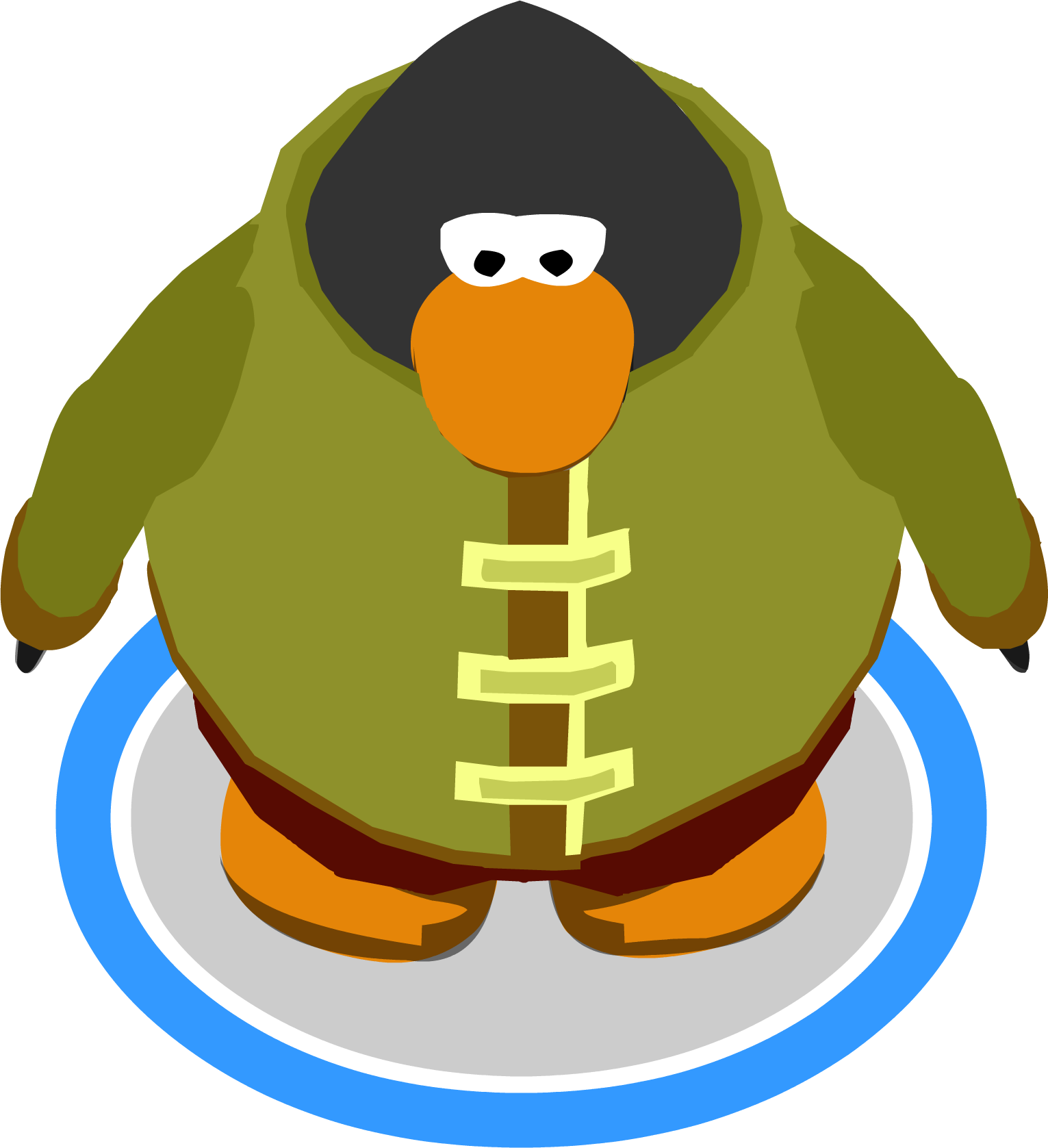 Forest Ninja Suit Ig - Club Penguin Rugby (1531x1677), Png Download