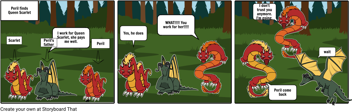 Wings Of Fire Escaping Peril - Wings Of Fire Peril And Scarlet (1164x385), Png Download