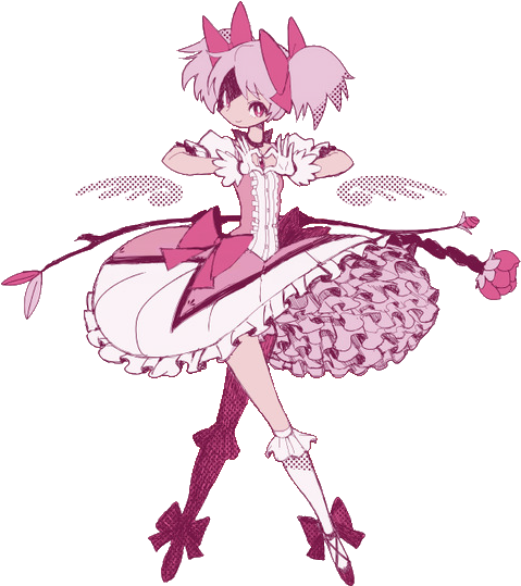 [ Img] - Puella Magi Madoka Magica Stickers (500x667), Png Download