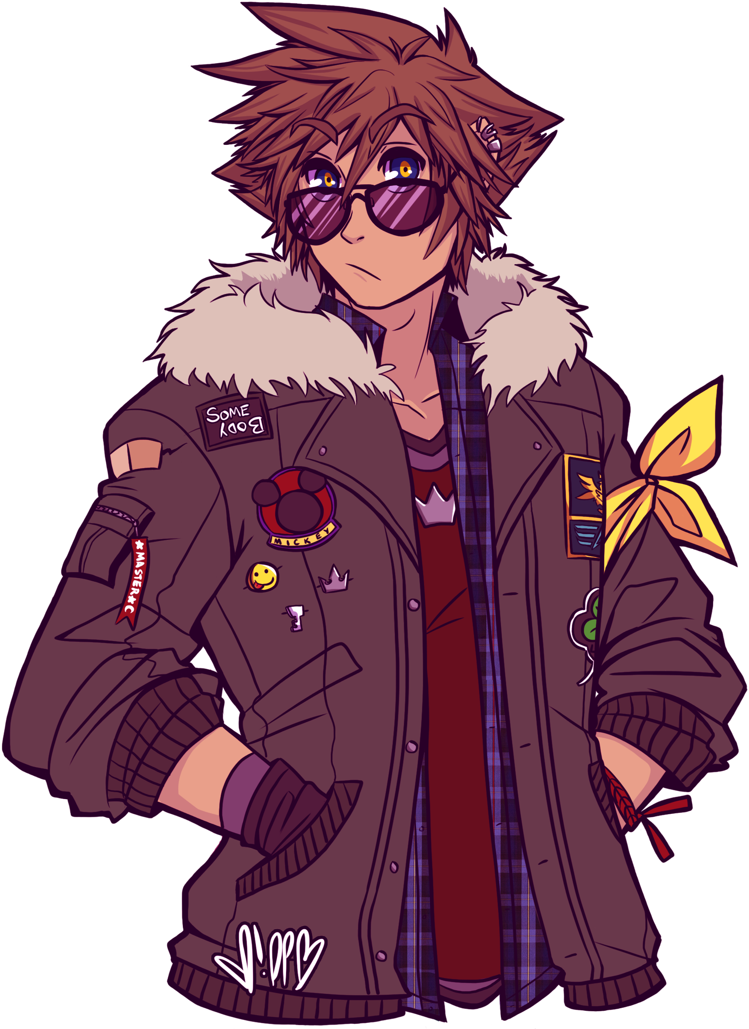 “#sora And Big Poofy Jackets Two Of My Favorite Things - Destiny Islanders Sora (1792x2048), Png Download