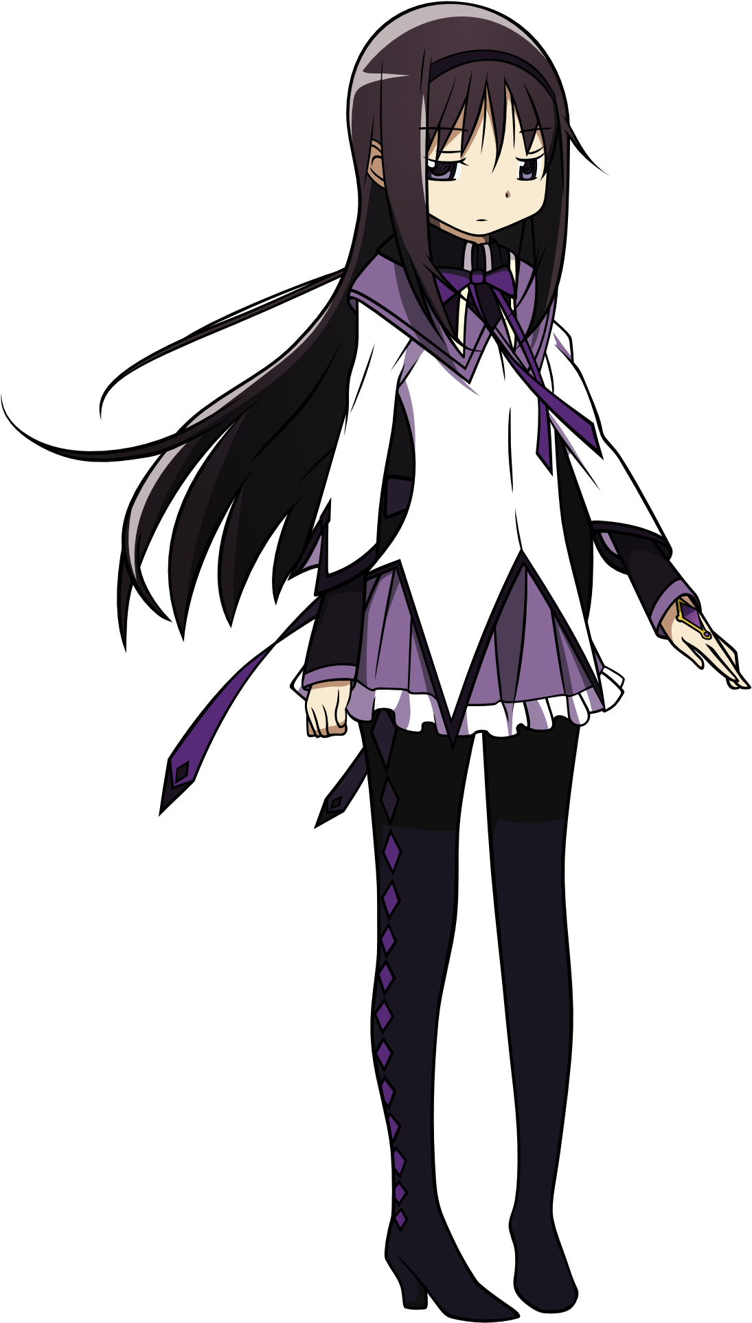 Latestcb=20160225014813 - Homura Akemi Magical Girl (1100x1933), Png Download