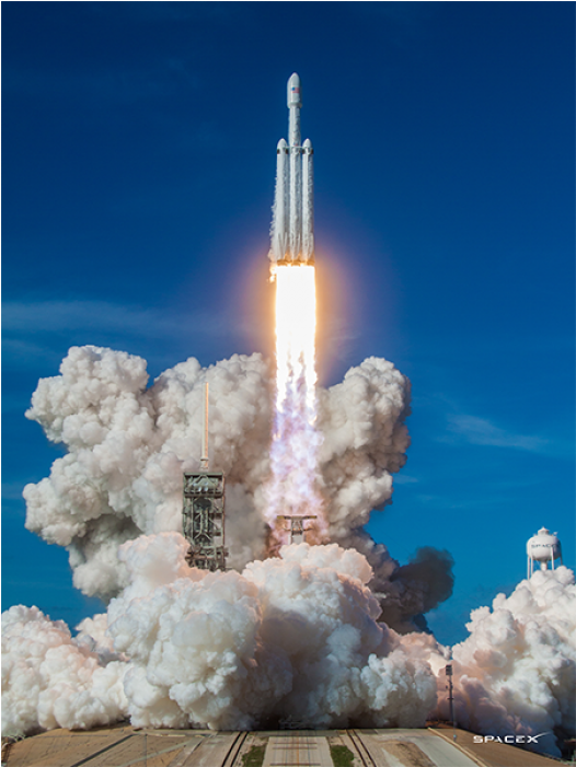 Rocket Launch Smoke Png Jpg Free Stock - Falcon Heavy (700x700), Png Download