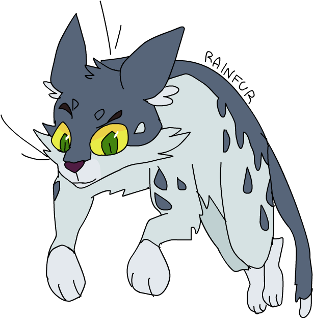 You Can Use Any Of The Designs In Here To Be Drawn - Rainfur Warrior Cats (1000x622), Png Download