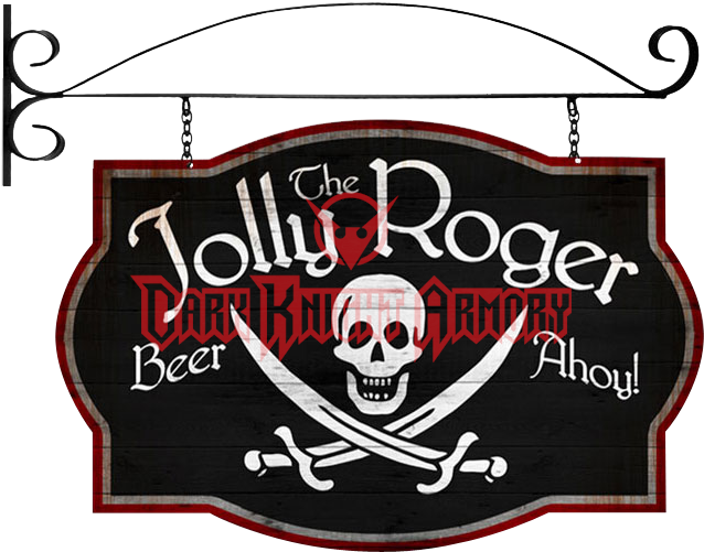 Double Sided Jolly Roger Tavern Sign - Tavern Signs (659x659), Png Download