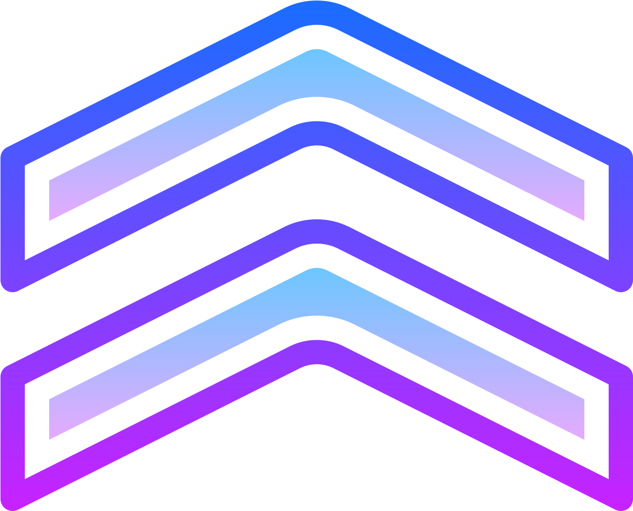 This Icon Represents Chevron, It Is Two Triangle Lines - Icon (1600x1600), Png Download