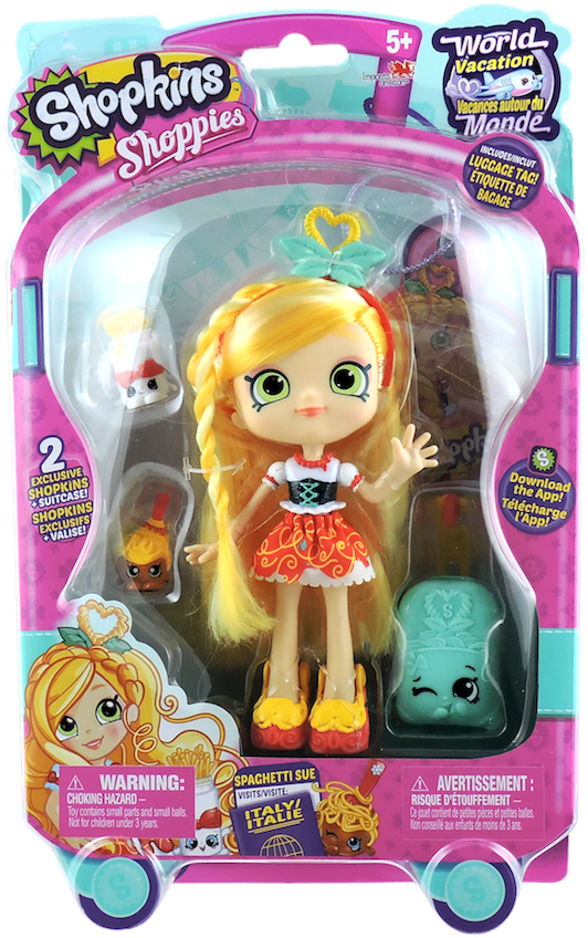 Id56417 Spagh Sue Face View - Shopkins Shoppies Doll Season 8 World Vacation (asia) (550x856), Png Download