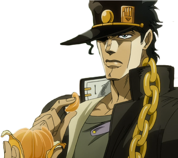 “ Here's A Transparent Jotaro Eating An Orange For - Jotaro Eats An Orange (952x532), Png Download