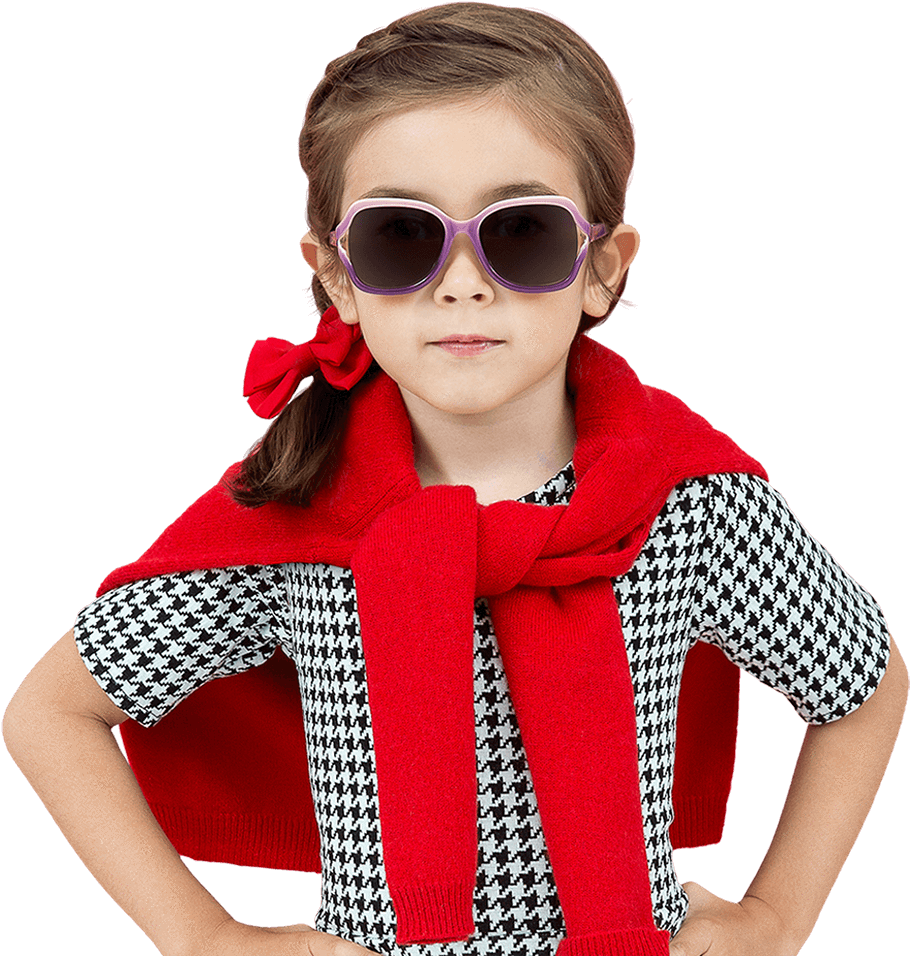 5 Year Old Girl With Preppy Dress Wearing Toucca Kids - Ray-ban Aviator Gradient (1350x1013), Png Download