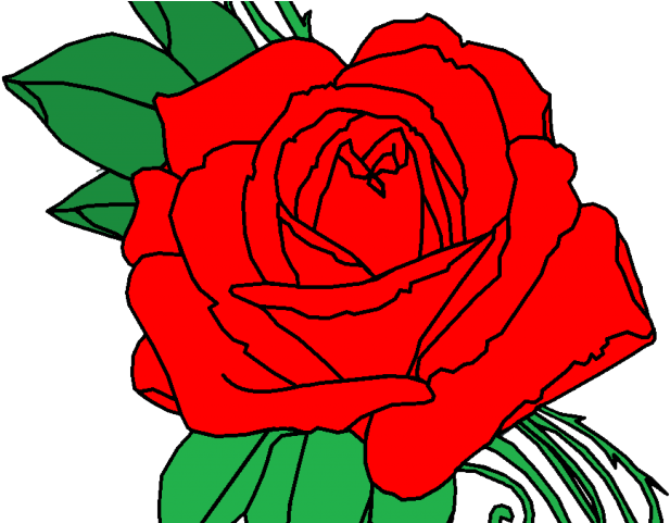 Flower Tattoo Png Transparent Images - Rose Tattoo Png (640x480), Png Download