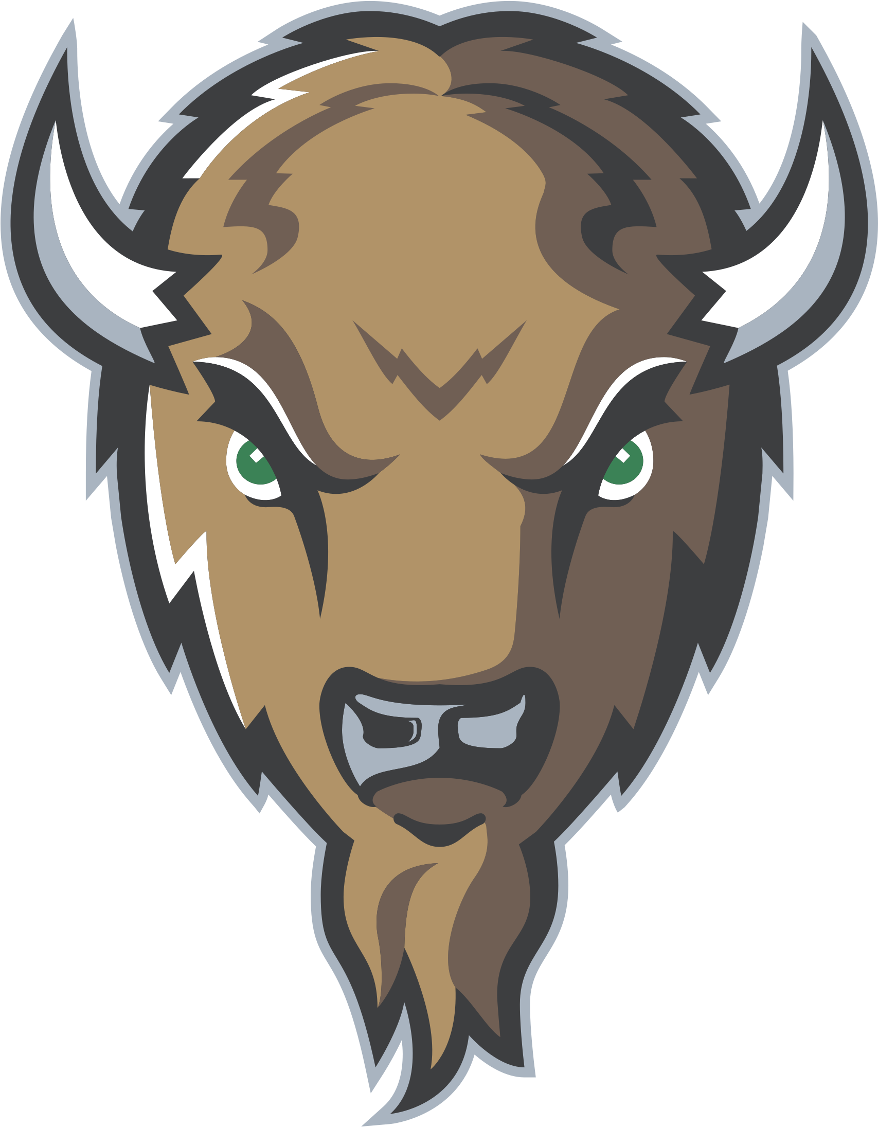Horn Clipart Big Goat - Marshall Thundering Herd Logo (2400x2400), Png Download