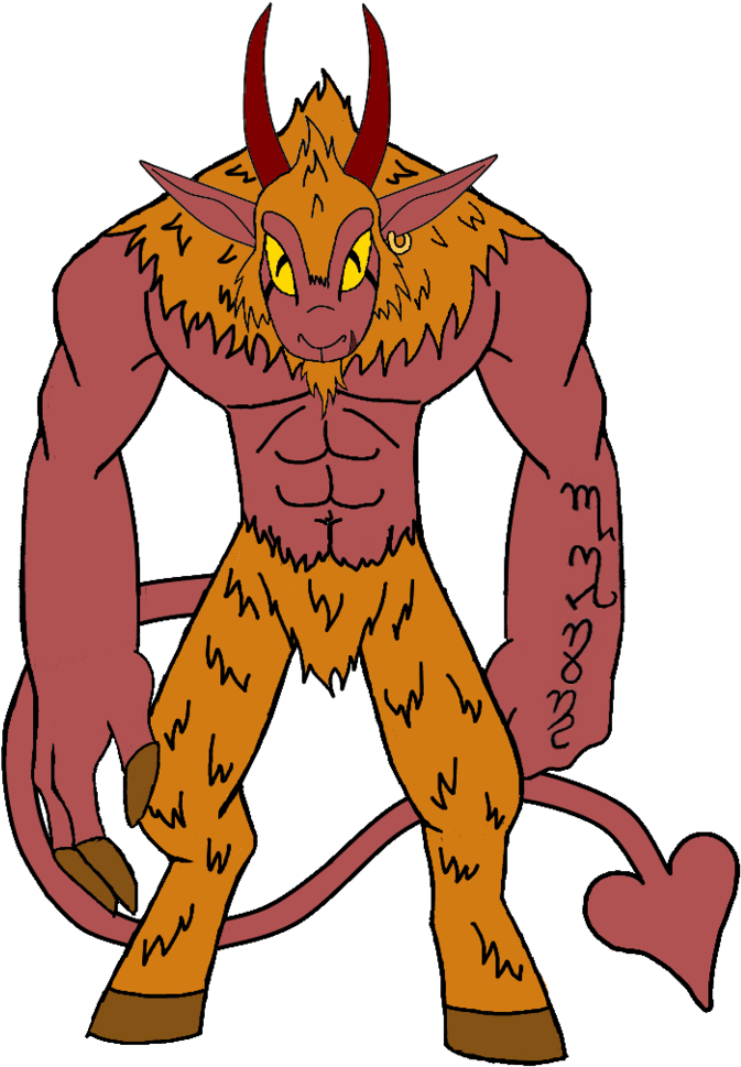 Colored Ink Goat Tattoo Design - Drawing (769x1038), Png Download