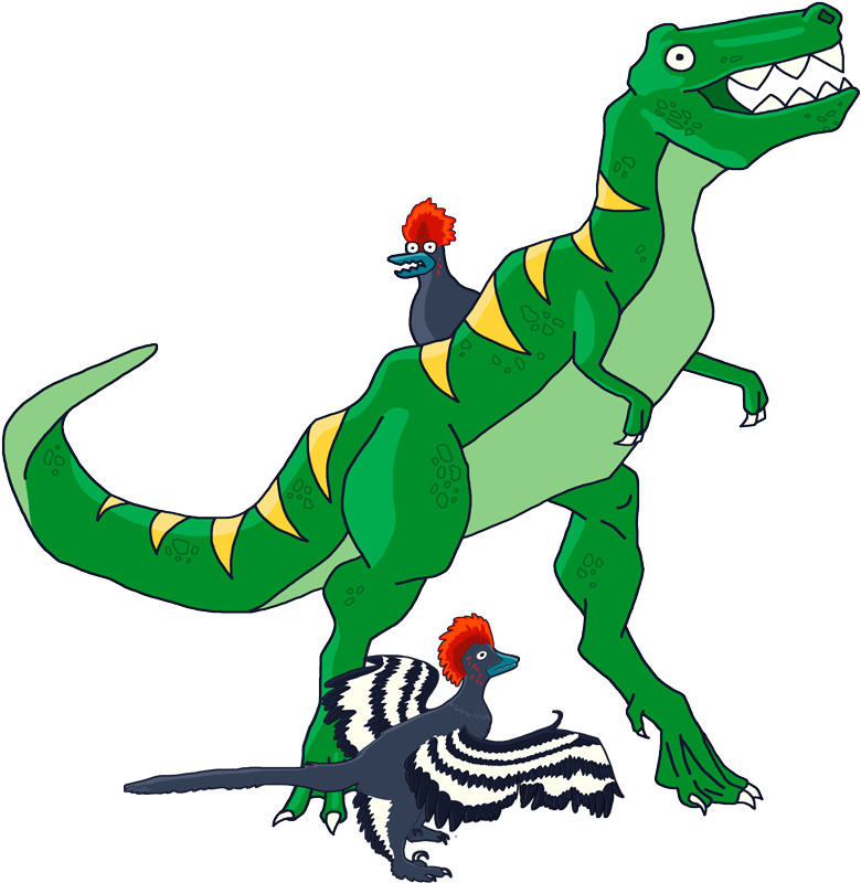 One Of The Gods - Dinosaur Thanksgiving (800x818), Png Download