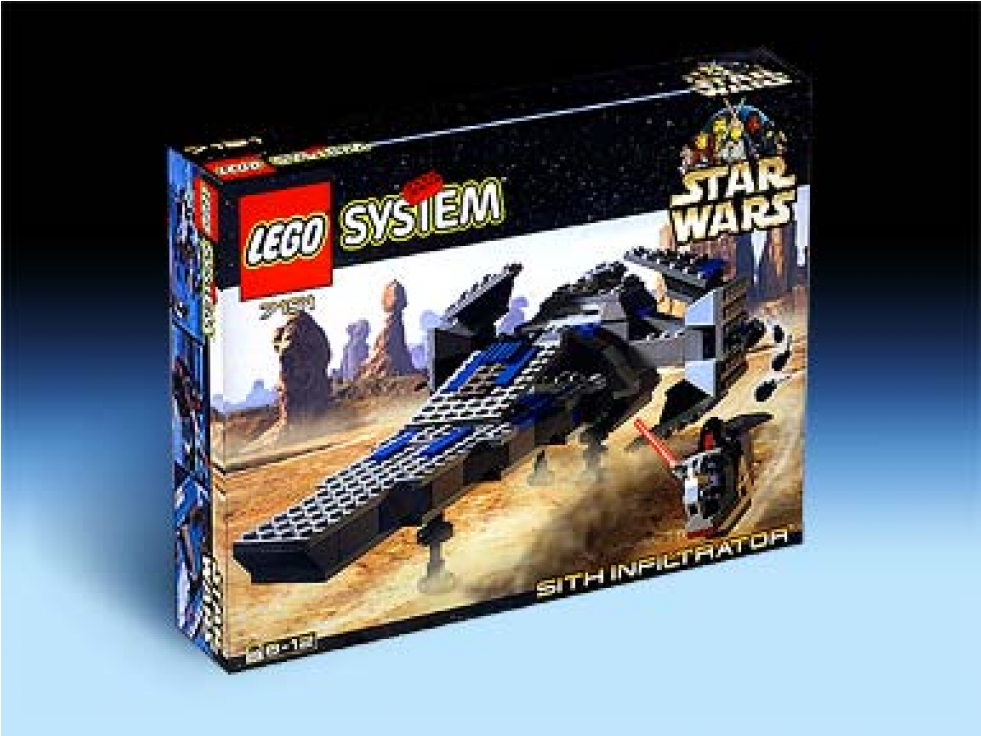 Lego Star Wars 7151 Sith Infiltrator (980x980), Png Download