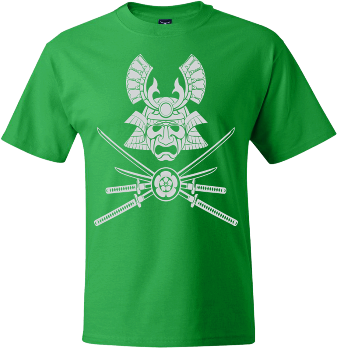 Samurai Helmet & Crossed Swords T-shirt - T Shirt (1155x1155), Png Download