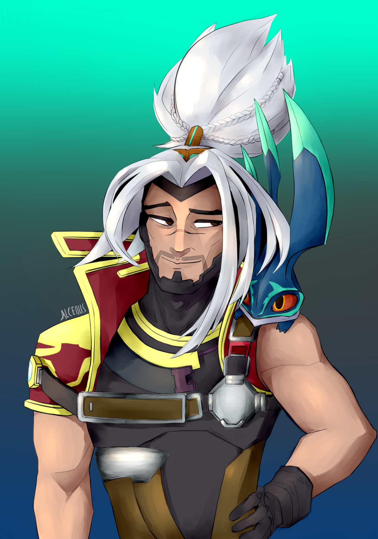 Fan Art Of Odyssey Yasuo From League Of Legends - Odyssey Yasuo Fan Art (1280x1828), Png Download