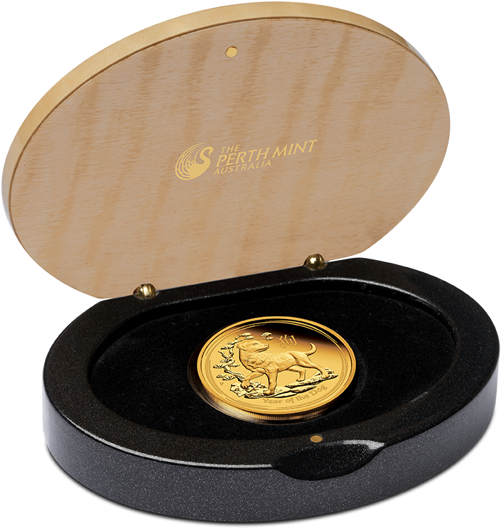 2018 Year Of The Dog 1/4oz Gold Proof - Dragon High Relief Gold (768x773), Png Download