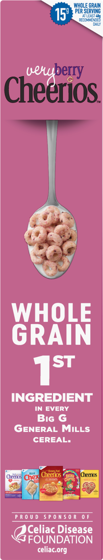 Pack Very Berry Cheerios Gluten Free - Cheerios Box (1800x1800), Png Download