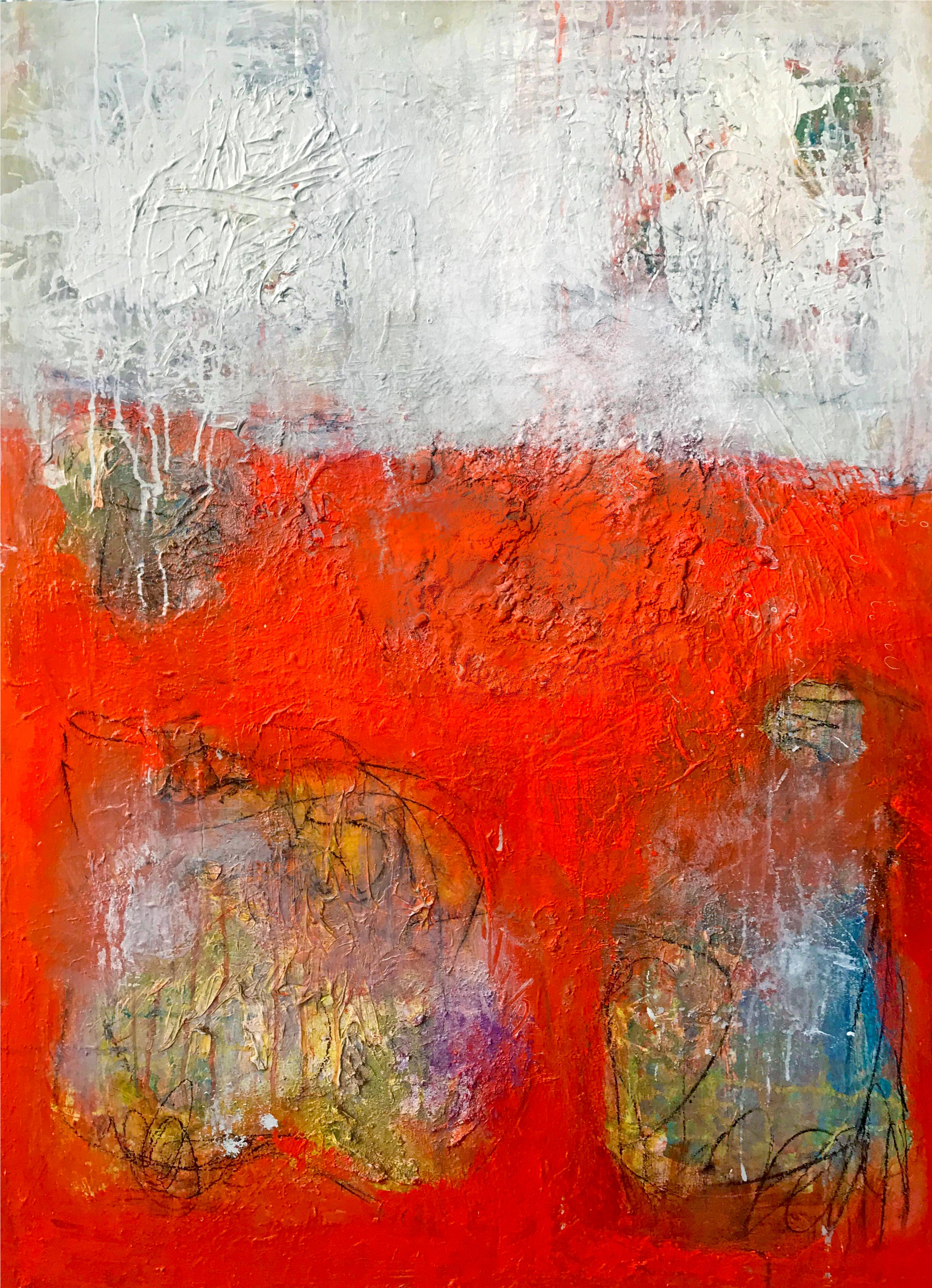 "amorous" Abstract Acrylic Painting (3088x4268), Png Download