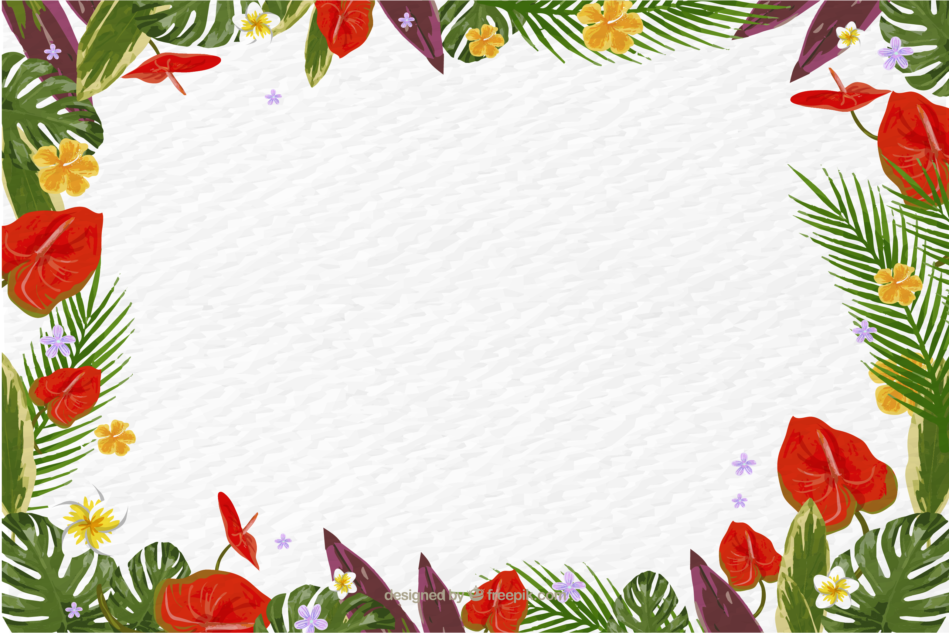 Jungle Border Png - Jungle Border (3126x2084), Png Download