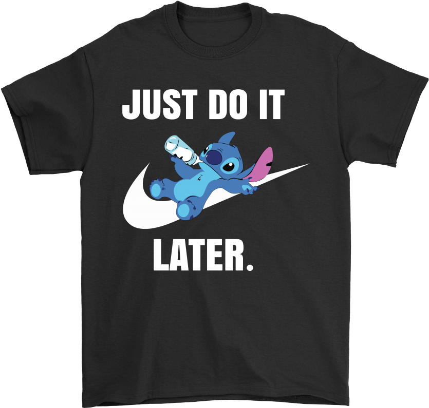 Just Do It Later Stitch Mashup Shirts - Lambert And Tommy Joe Ratliff (1000x1000), Png Download