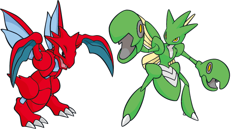 Scyther And Scizor Except Their - Scizor Dream World (750x418), Png Download