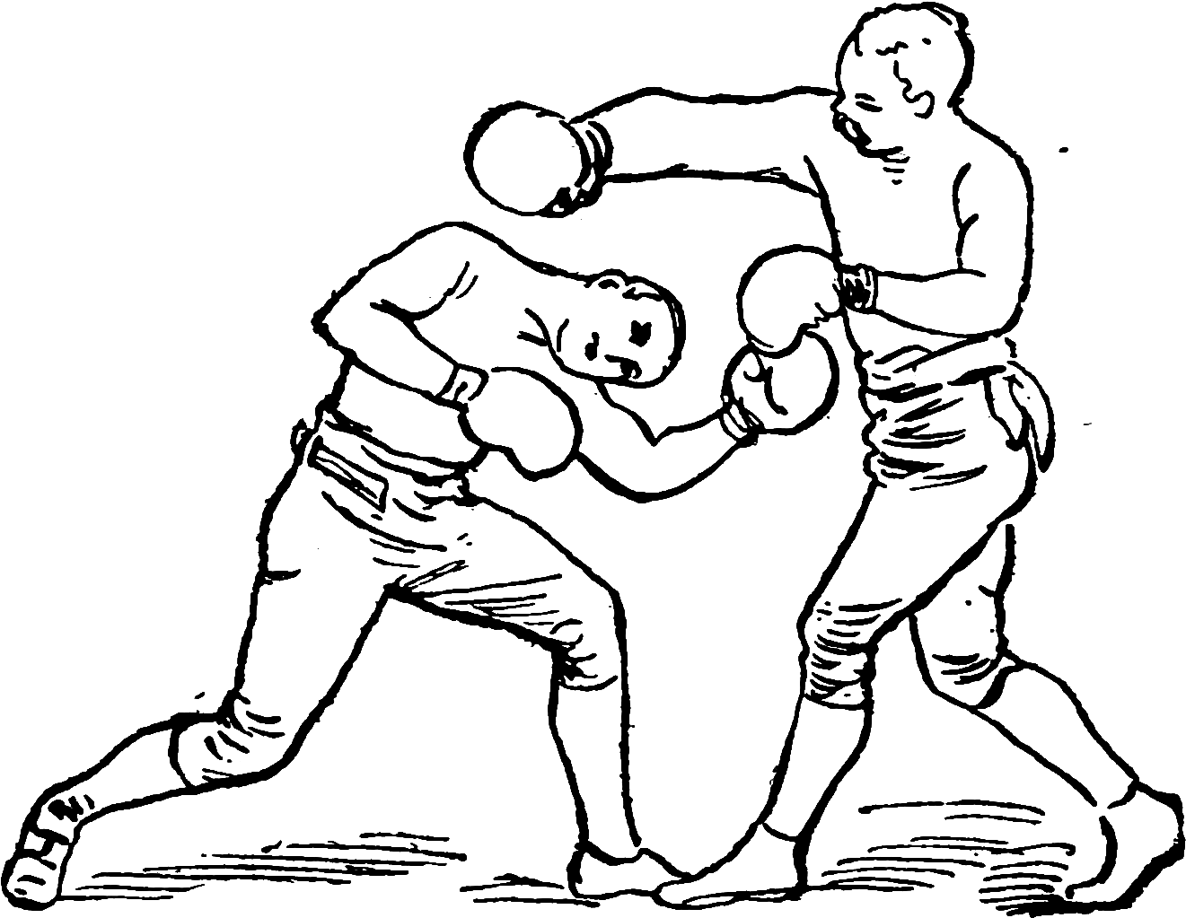 Athletics And Manly Sport 0035 - Line Art (1373x1080), Png Download