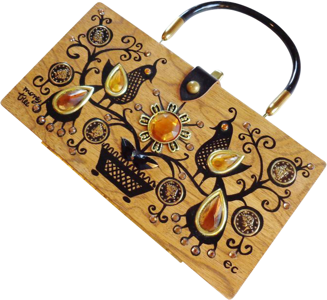 Purse Enid Collins Of Texas Vintage 1960's Box Bag - Paisley (736x736), Png Download