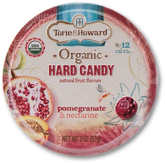 Torie & Howard Organic Hard Candy - Torie & Howard - Organic Hard Candy Pomegranate (600x600), Png Download
