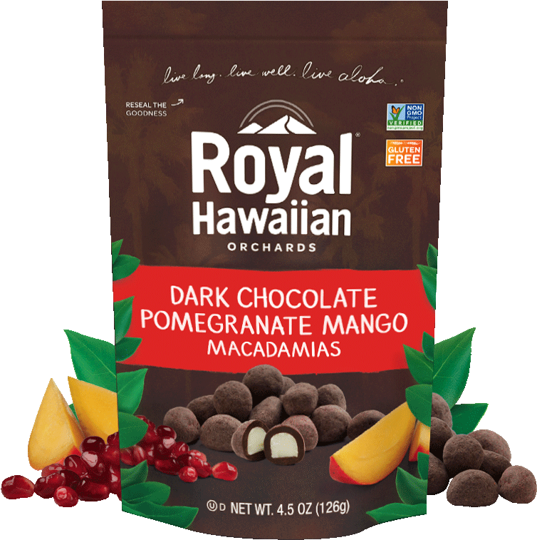 Chocolate Pomegranate Mango D926ab42 5217 4cca Bf02 - Macadamia Nuts Royal Hawaii (900x900), Png Download