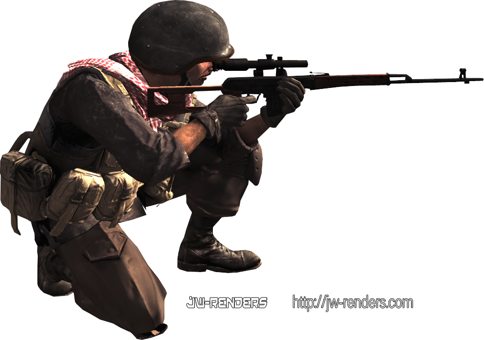 Call Of Duty Ghosts Sniper Png For Kids - Call Of Duty 4 Opfor (989x696), Png Download