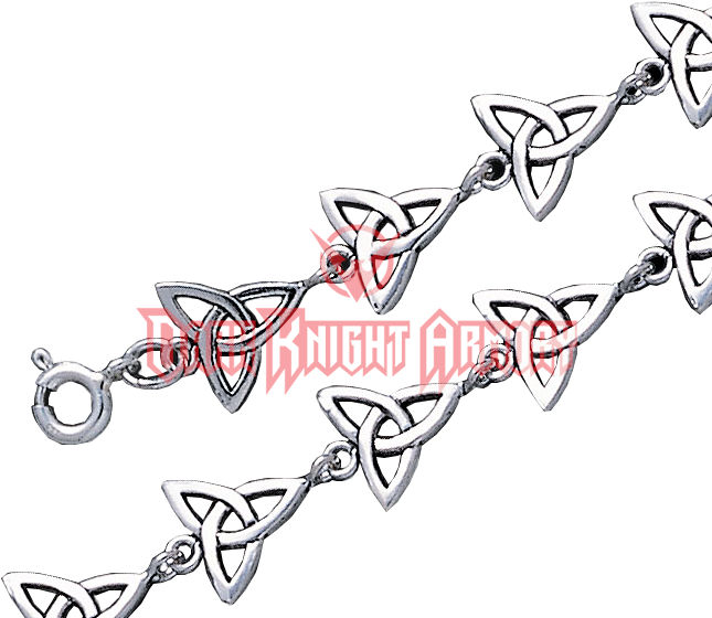 Silver Triquetra Knot Bracelet - Portable Network Graphics (644x644), Png Download
