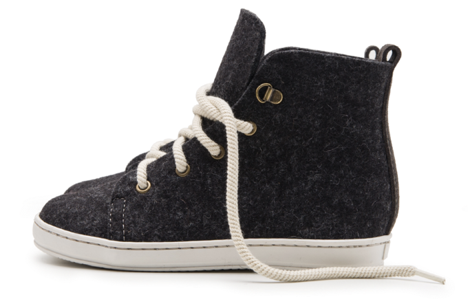 Kids Wool Boots - Boot (800x720), Png Download