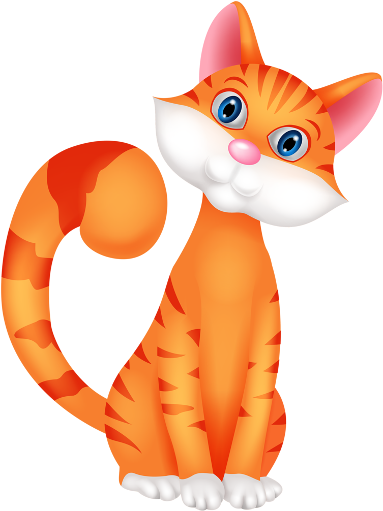 Cães & Gatos Image Cat, Kitten Images, Kitten Cartoon, - Pet Cat Clipart Png (778x1024), Png Download