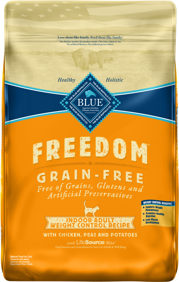 Blue Buffalo Freedom Grain Free Indoor Weight Control - Blue Buffalo Freedom (675x1000), Png Download