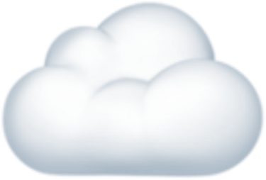 Emoji Iphone Cloud Cloudemoji Iphoneemoji - Illustration (1024x1024), Png Download