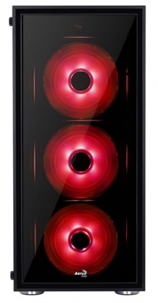 Aerocool Quartz Rgb Mid Tower Tempered Glass Side Panel - Aerocool Quartz (600x600), Png Download