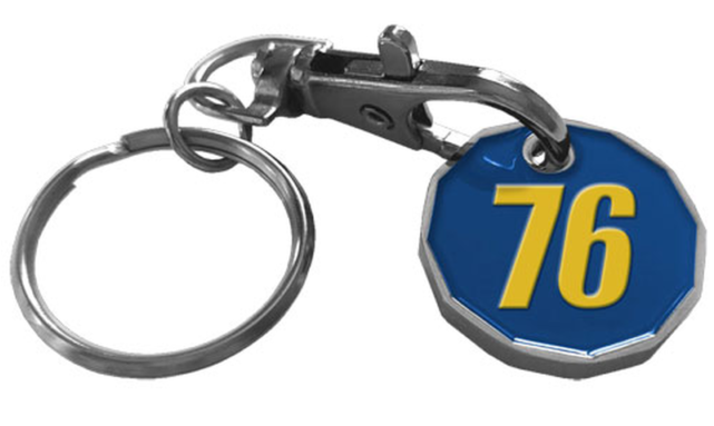 Fallout 4 Vault 76 Keyring Limited Edition Collectors - Fallout 76 Trolley Token (640x640), Png Download